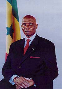 Staatspräsident Abdoulaye Wade